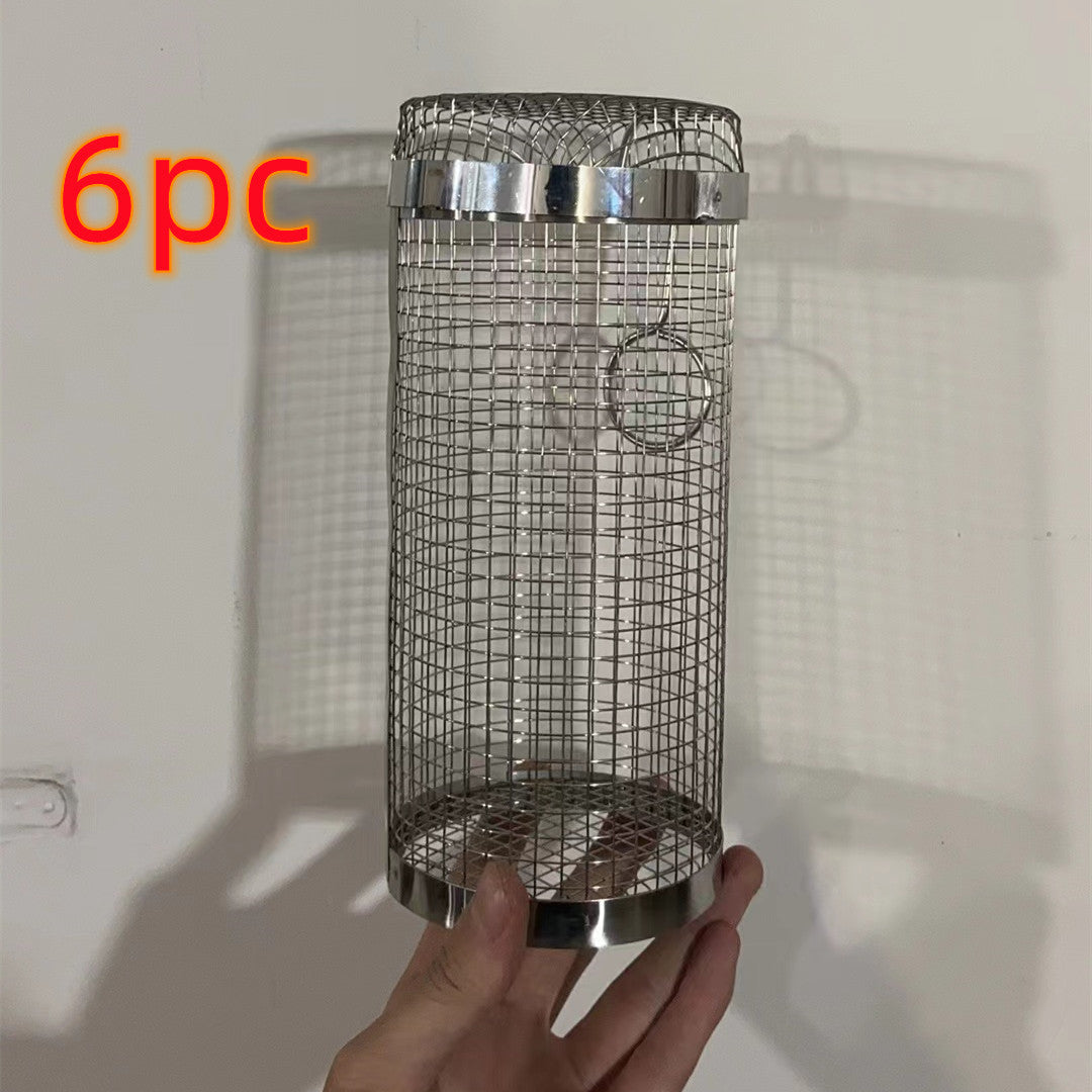 Rolling Grilling Basket Metal BBQ Barbecue