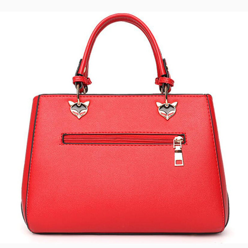Women Hairball Ornaments Totes Patchwork Handbag