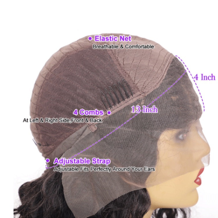 Real Hair Set Front Lace Bob Wigs 13X4 Lace Short Bob Wigs 150Remy