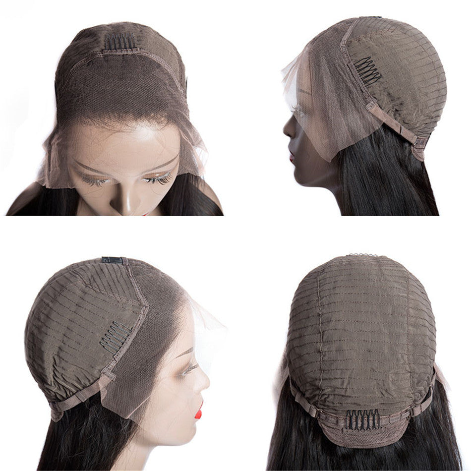 Real Hair Set Front Lace Bob Wigs 13X4 Lace Short Bob Wigs 150Remy