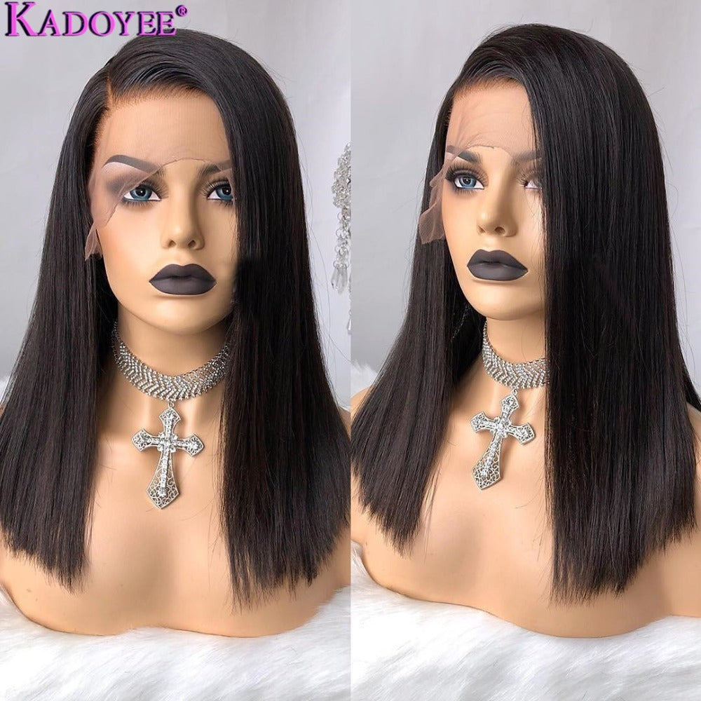 Female Human Hair Wigs, Front Lace Real Wigs