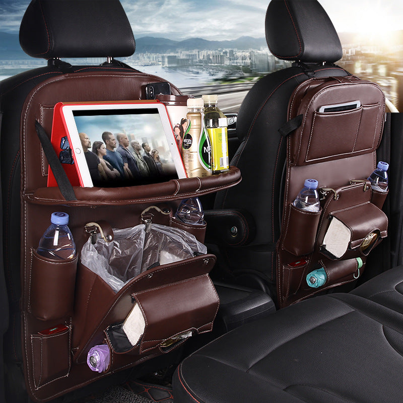 PU Leather Car Storage Bag Multifunction Seat