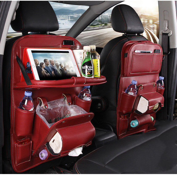 PU Leather Car Storage Bag Multifunction Seat