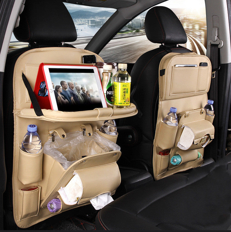 PU Leather Car Storage Bag Multifunction Seat