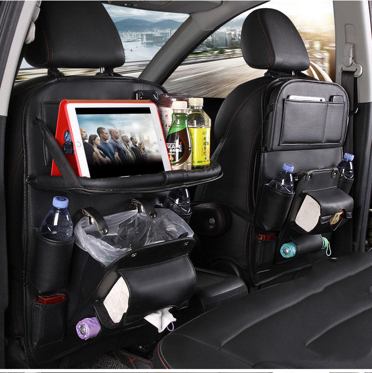 PU Leather Car Storage Bag Multifunction Seat
