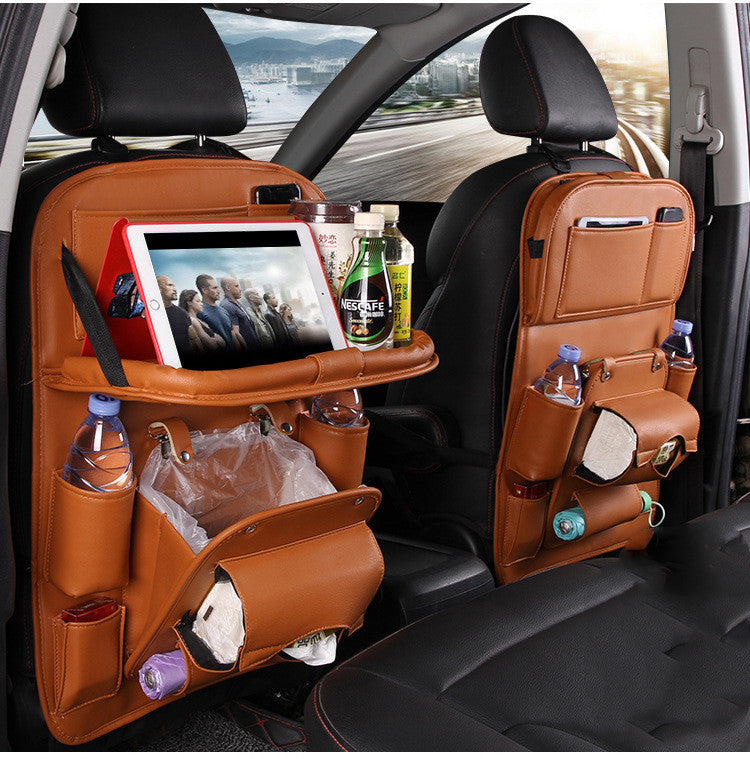 PU Leather Car Storage Bag Multifunction Seat