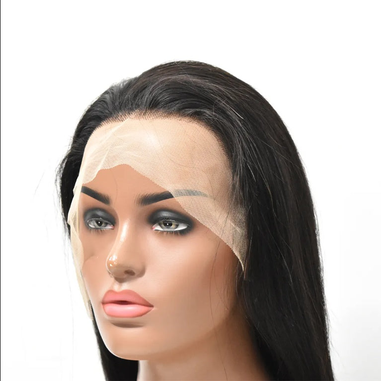 Lace Wigs Smooth Natural Human Hair Straight Clear