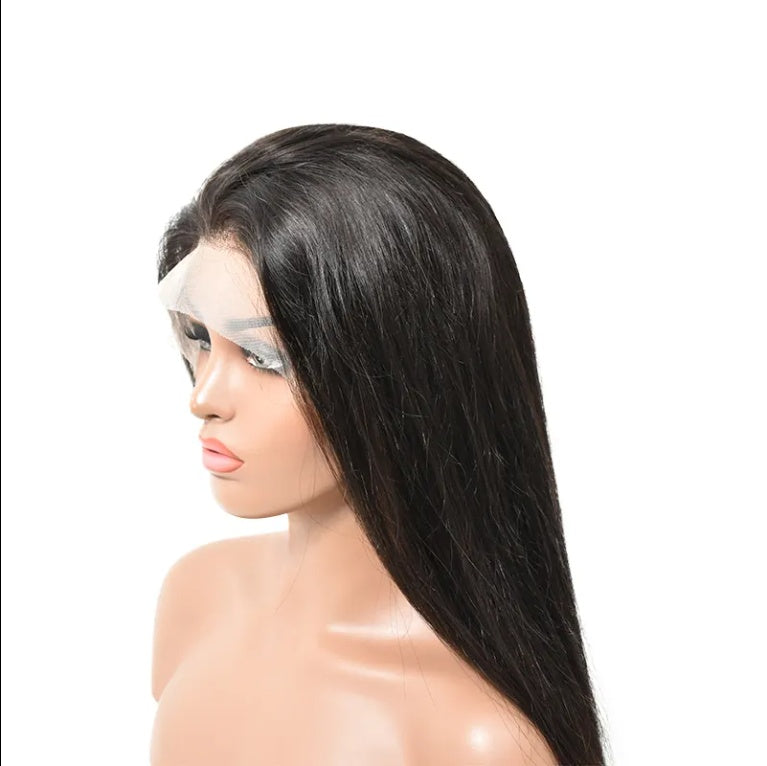 Lace Wigs Smooth Natural Human Hair Straight Clear