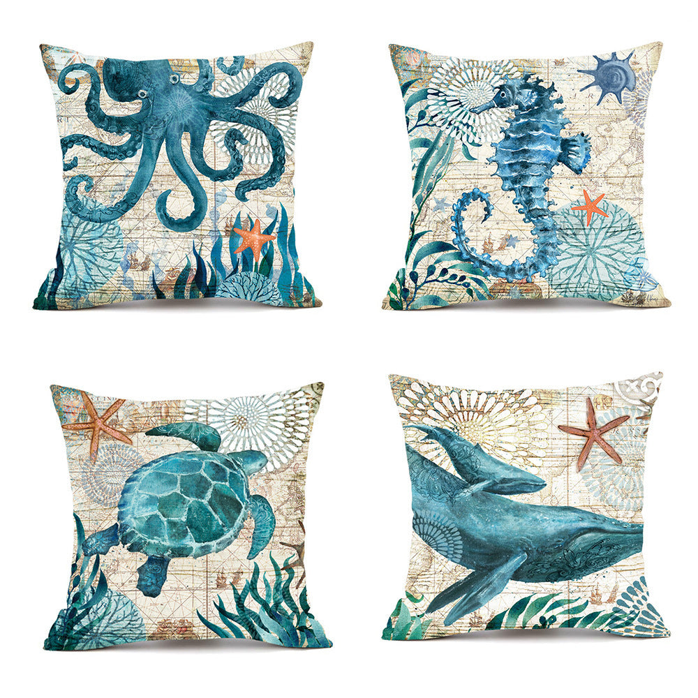 Printed Throw Pillow Cases For Home Decor Sofa Chair Seat