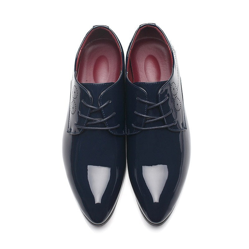 Men Leather Shoes Men Business Casual Dress
