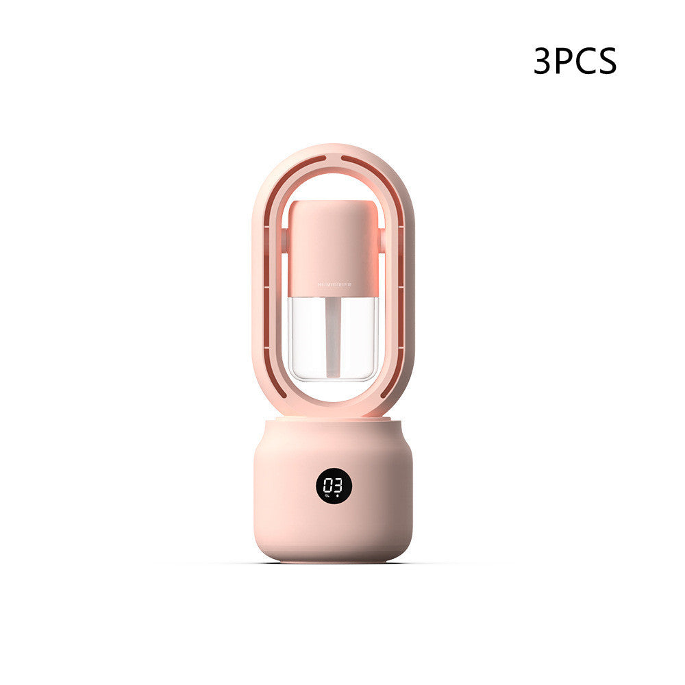 Summer Water Cooled Spray Mist Electric Fan USB Rechargeable