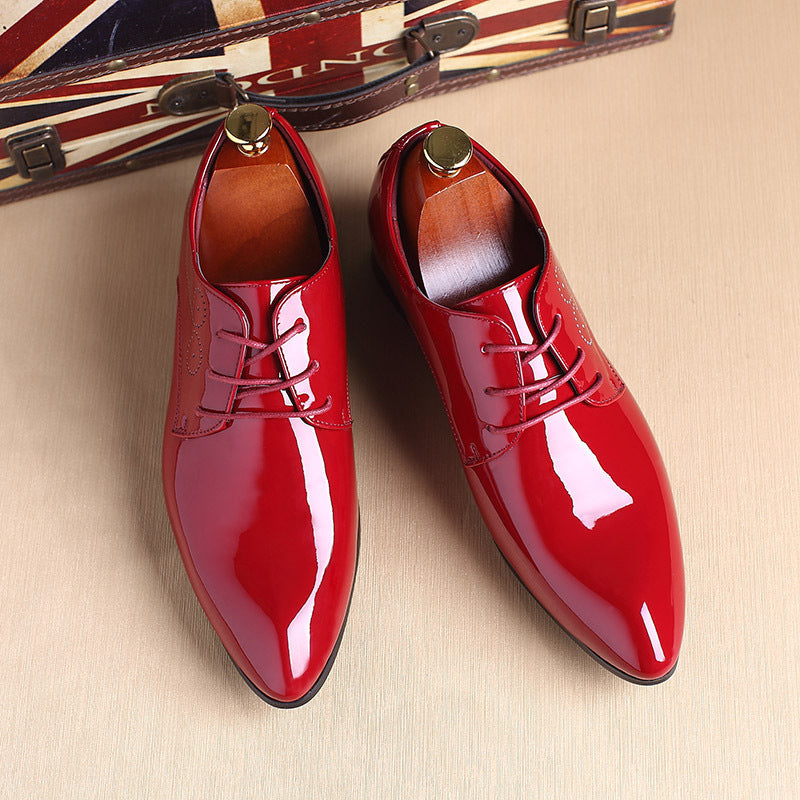 Men Leather Shoes Men Business Casual Dress