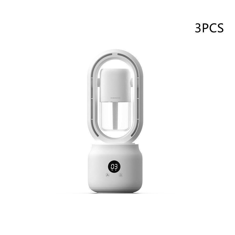 Summer Water Cooled Spray Mist Electric Fan USB Rechargeable
