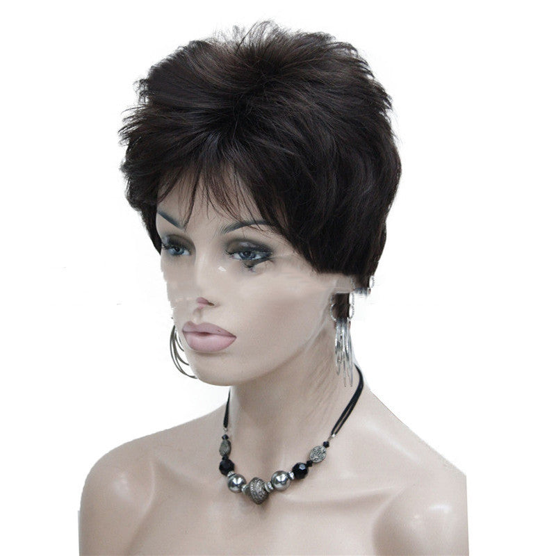 Fashion Short Fluffy Black And Brown