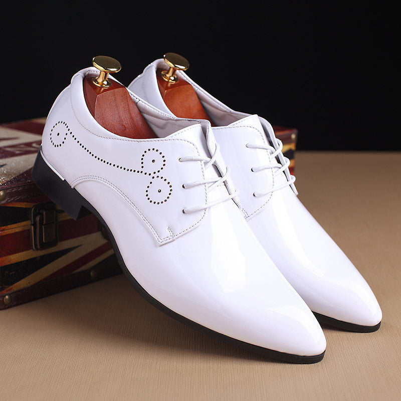 Men Leather Shoes Men Business Casual Dress