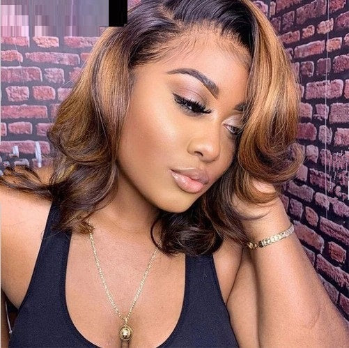 Split Lace Short Curly Hair