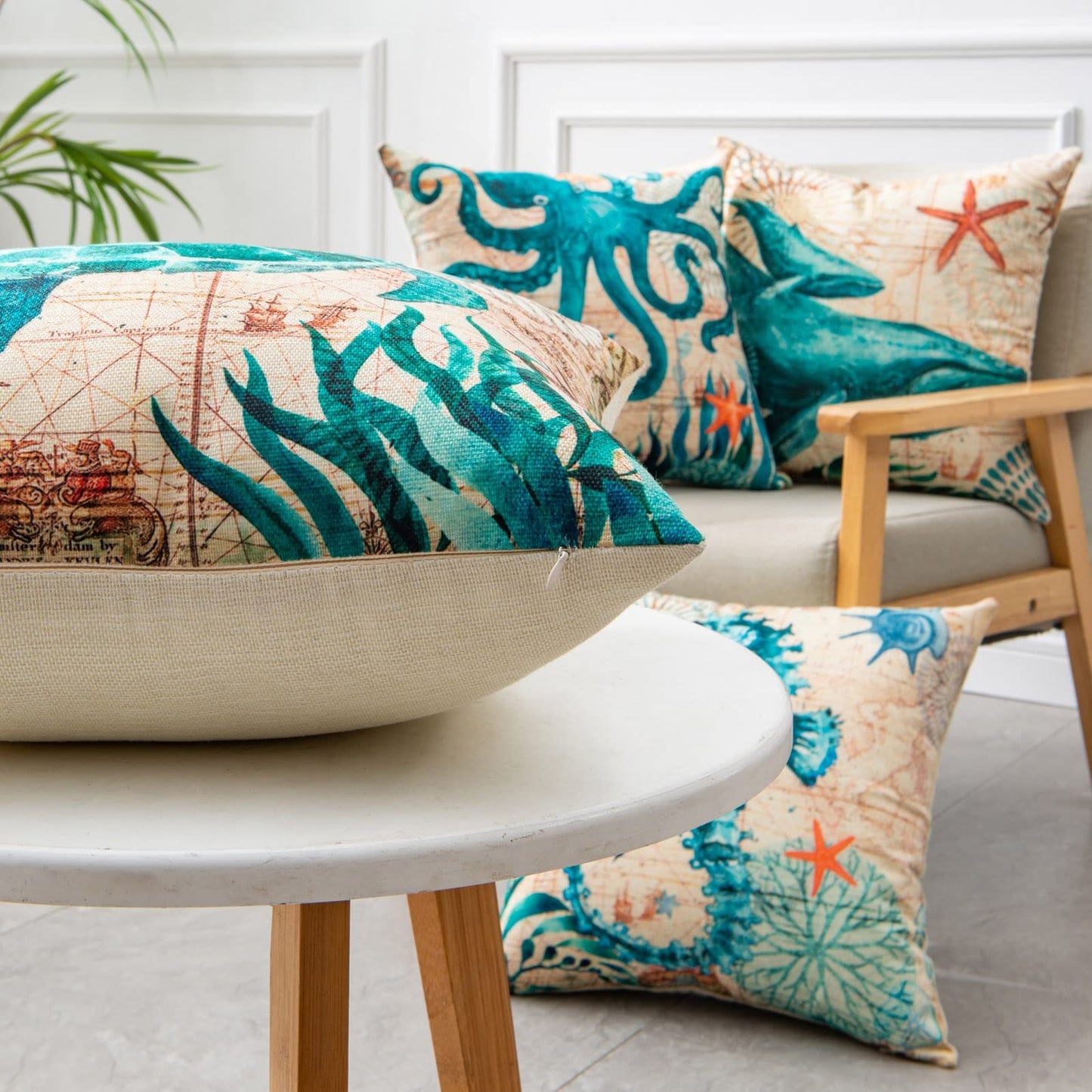 Printed Throw Pillow Cases For Home Decor Sofa Chair Seat