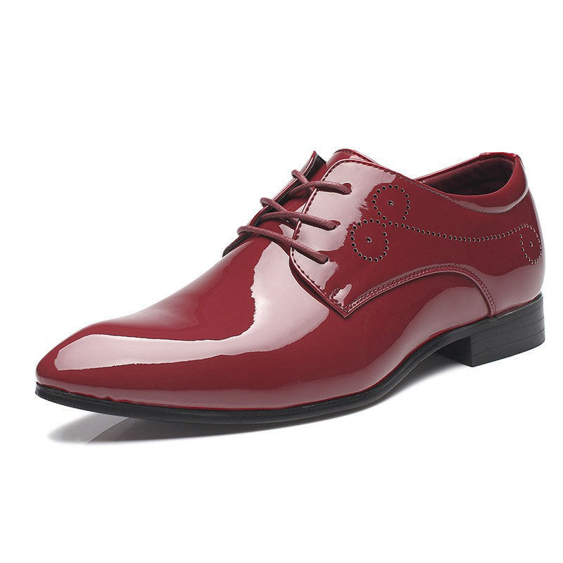 Men Leather Shoes Men Business Casual Dress