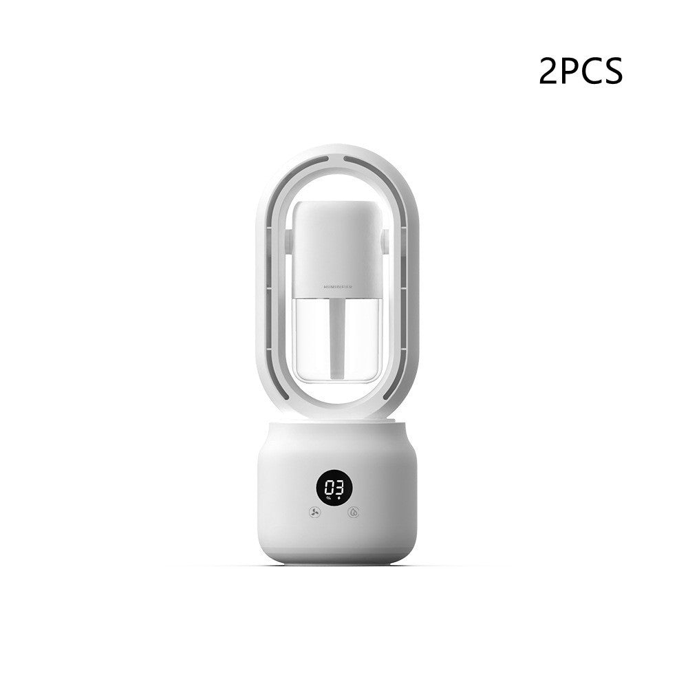 Summer Water Cooled Spray Mist Electric Fan USB Rechargeable