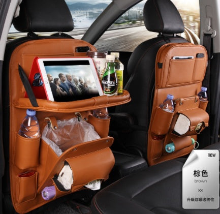 PU Leather Car Storage Bag Multifunction Seat