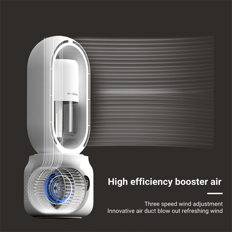 Summer Water Cooled Spray Mist Electric Fan USB Rechargeable