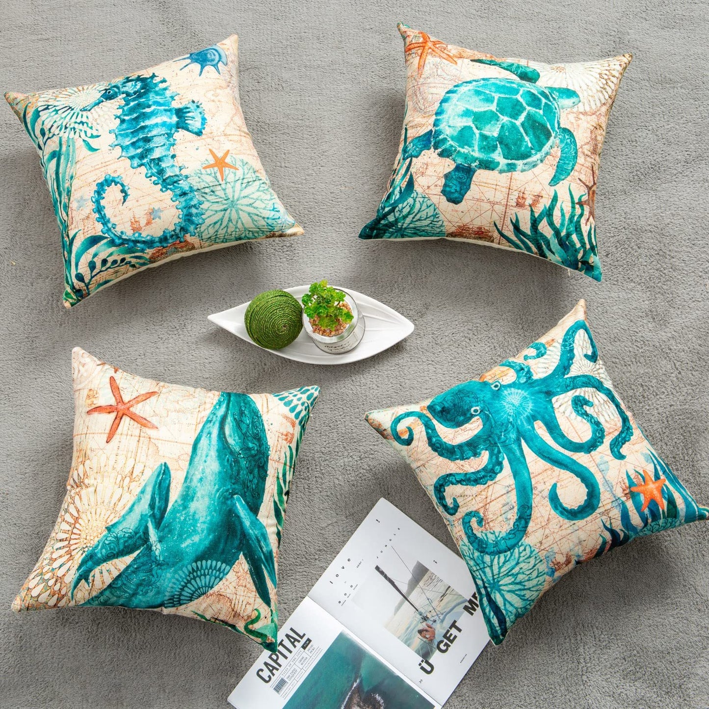 Printed Throw Pillow Cases For Home Decor Sofa Chair Seat