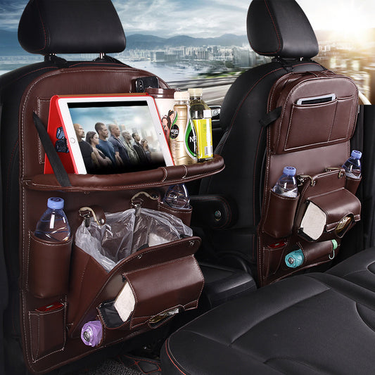 PU Leather Car Storage Bag Multifunction Seat