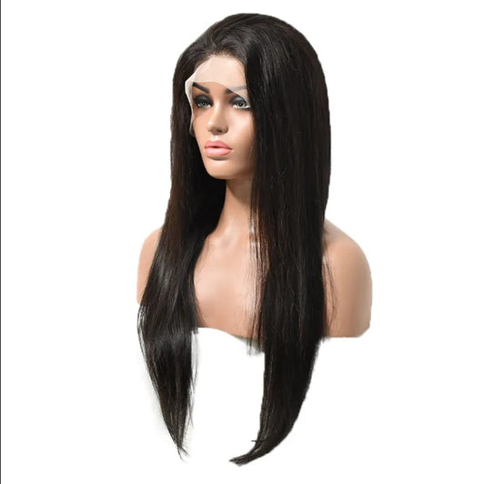 Lace Wigs Smooth Natural Human Hair Straight Clear