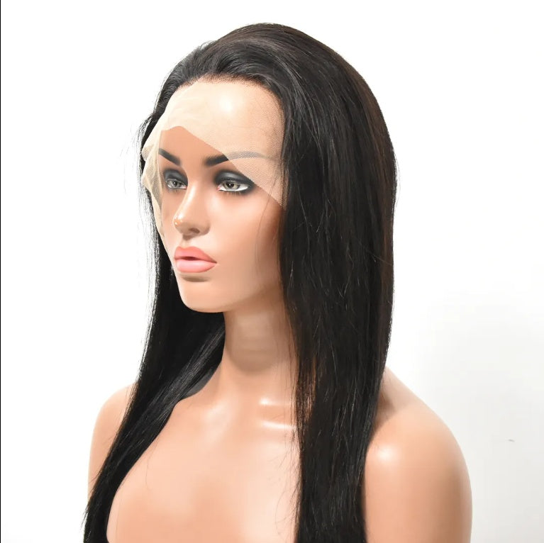 Lace Wigs Smooth Natural Human Hair Straight Clear
