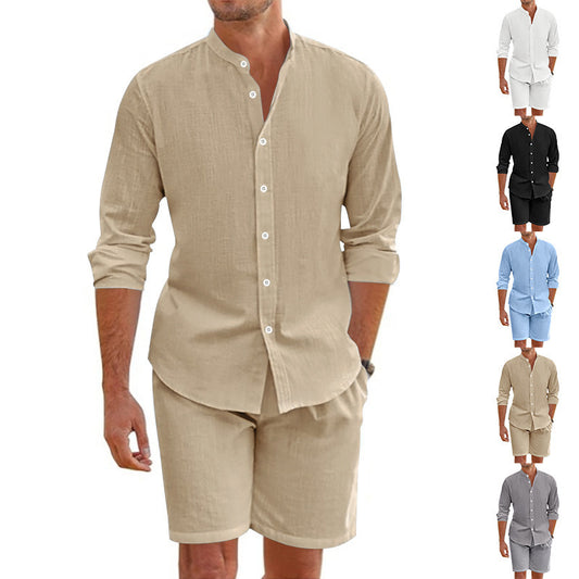 Summer Short Shirt Suit Fashion Shorts Beach Clothing For Men