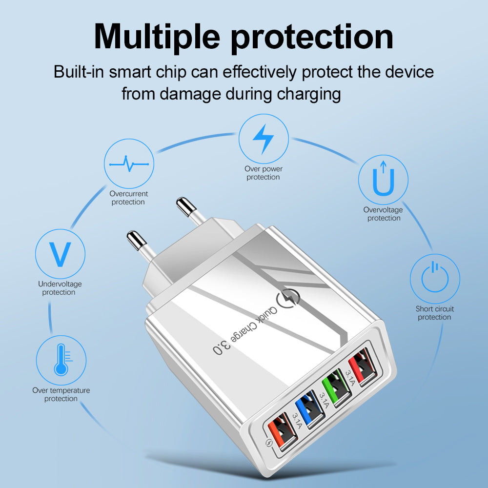 Phone Adapter For Tablet Portable Wall Mobile Charger Fast Charger