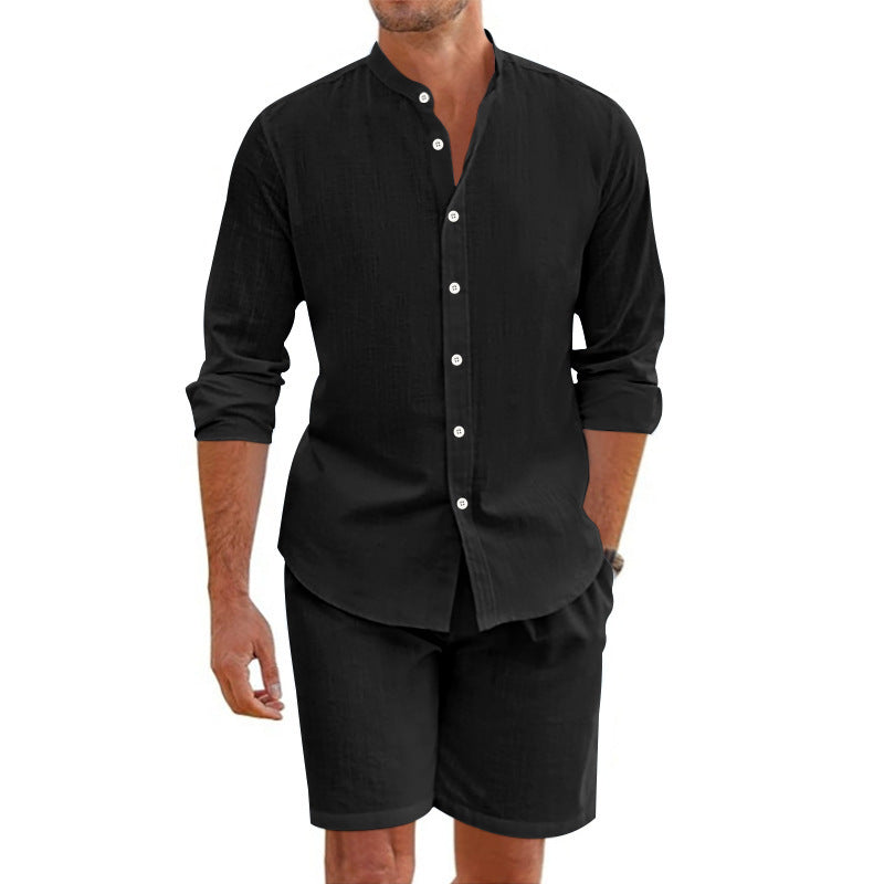 Summer Short Shirt Suit Fashion Shorts Beach Clothing For Men