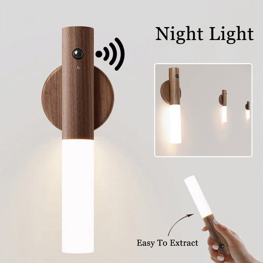 Wood Wireless Night Light Corridors Porch Lights