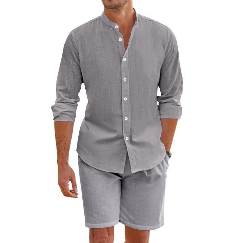 Summer Short Shirt Suit Fashion Shorts Beach Clothing For Men