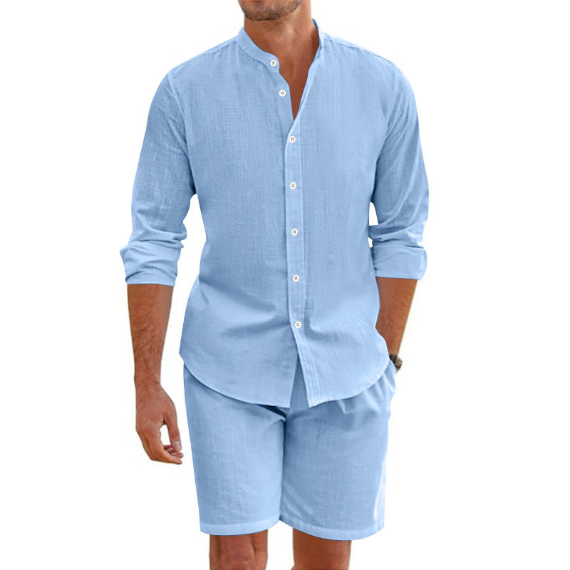 Summer Short Shirt Suit Fashion Shorts Beach Clothing For Men