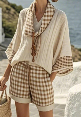 European And American Hot Digital Printing Top For Women Summer Loose Leisure Suit